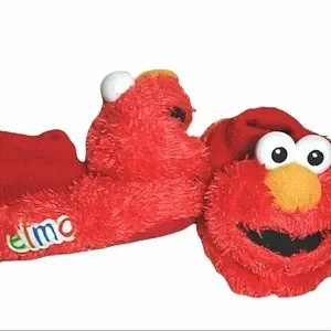 Sesame Street Shoes Elmo Fuzzy Socktop Slippers Sesame